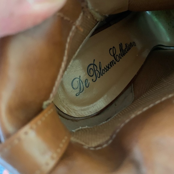 Women’s size 10, Michael Kors brown leather peep-toe heeled boots - Picture 8 of 11